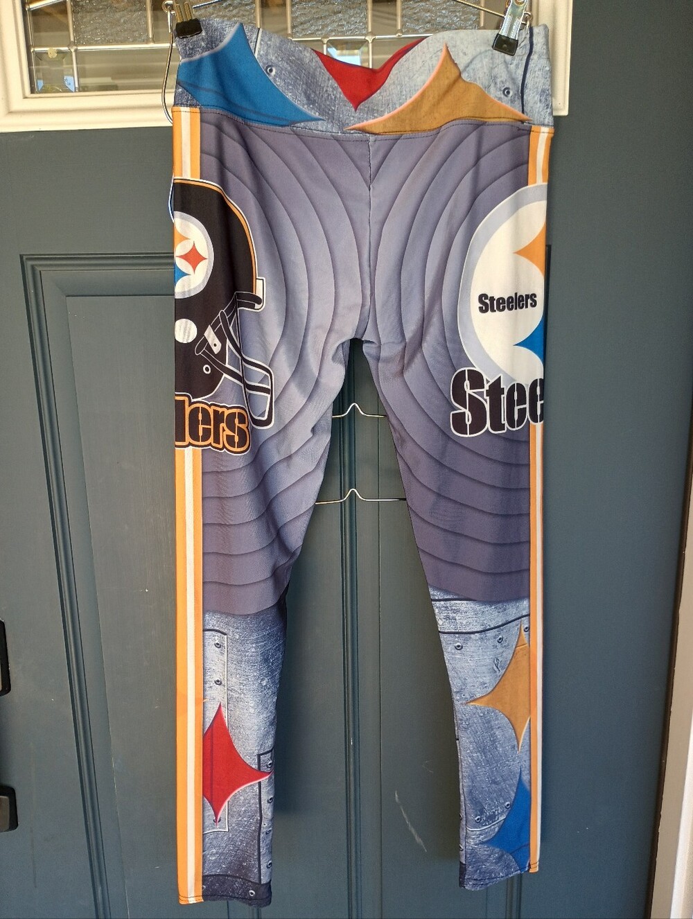 Pittsburgh Steelers Game Leggings Sz L* Athletic GameDay TeamSpirit
